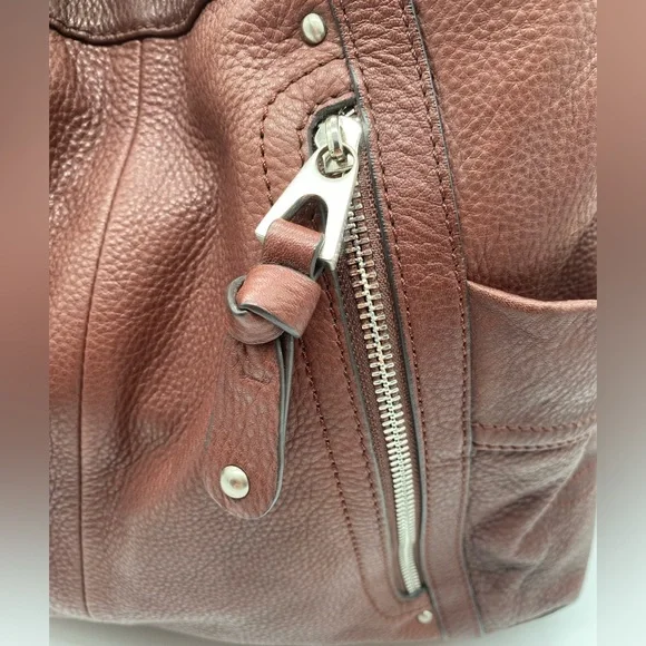 EUC B. Makowsky Leather Brown Sloughy Shoulder Bag - Picture 4 of 16